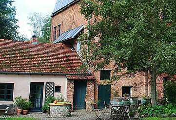 Blick auf den Ferienhof Salveymühle