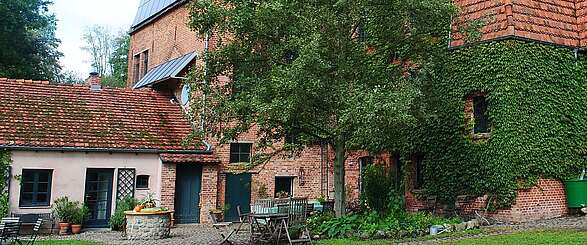 Blick auf den Ferienhof Salveymühle