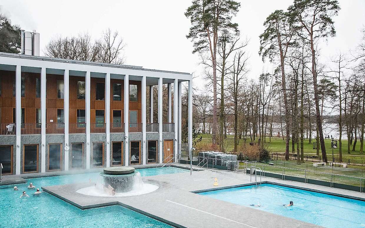 Die SaarowTherme am Scharmützelsee.