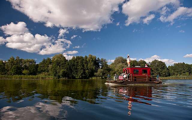 Floßtour auf dem Großen Wentowsee Floßtour auf dem Großen Wentowsee