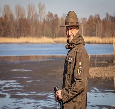 Naturwacht-Ranger Alexander Hoschke im Spreewald