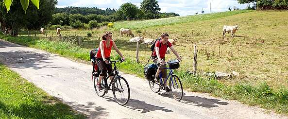 Radfahrer bei Lychen