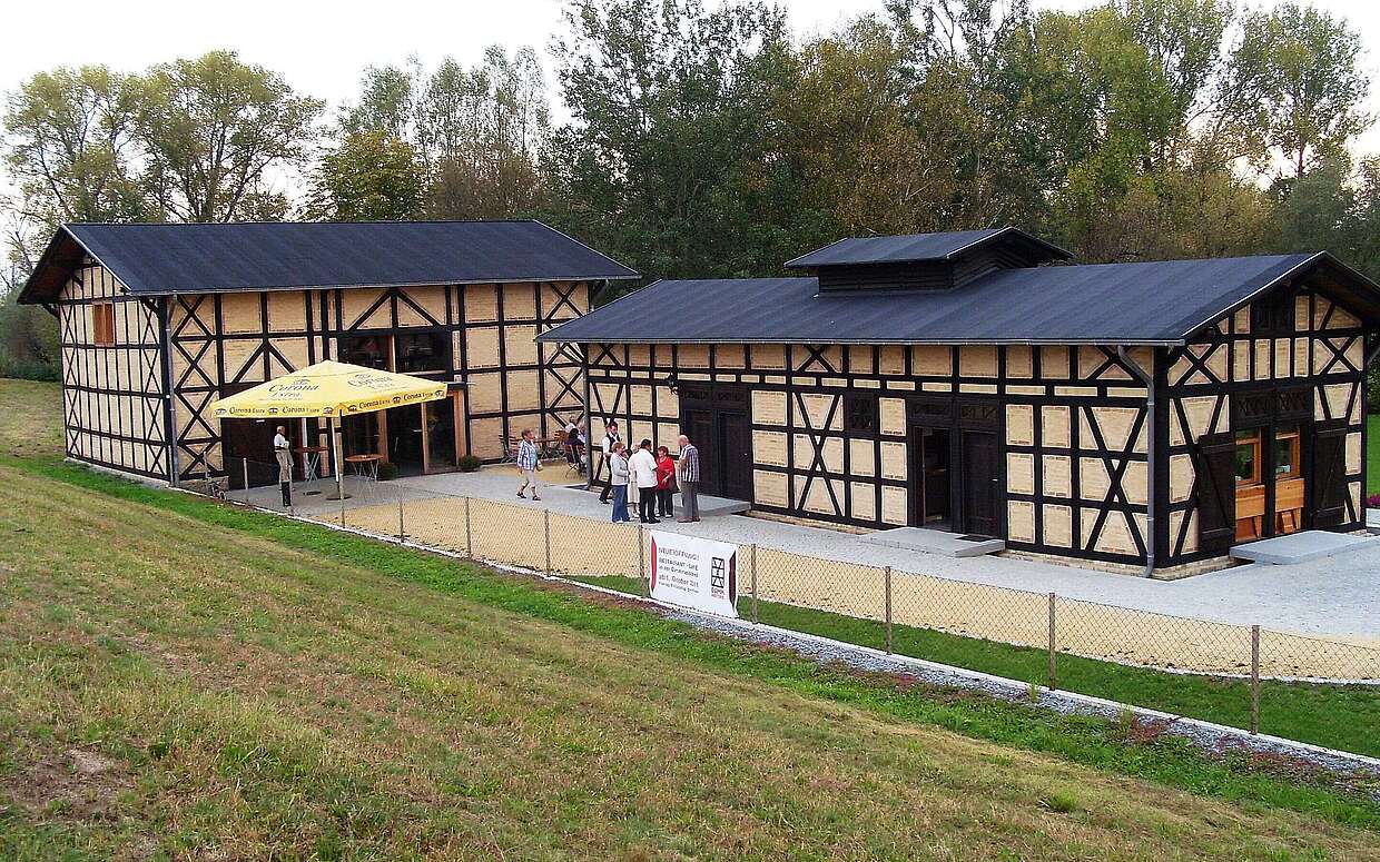 Das Restaurant Dammmeisterei an der Oder in Zollbrücke