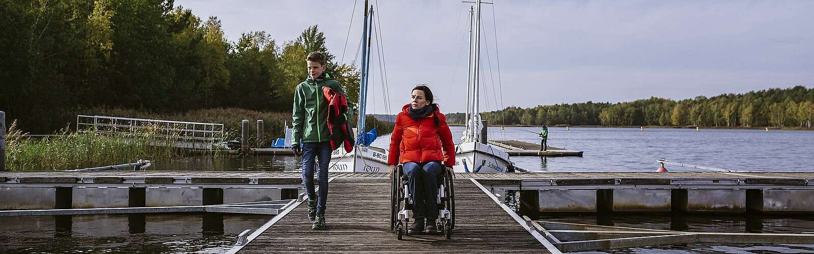 Barrierefreier Steg am Hafencamp