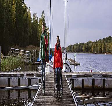 Barrierefreier Steg am Hafencamp
