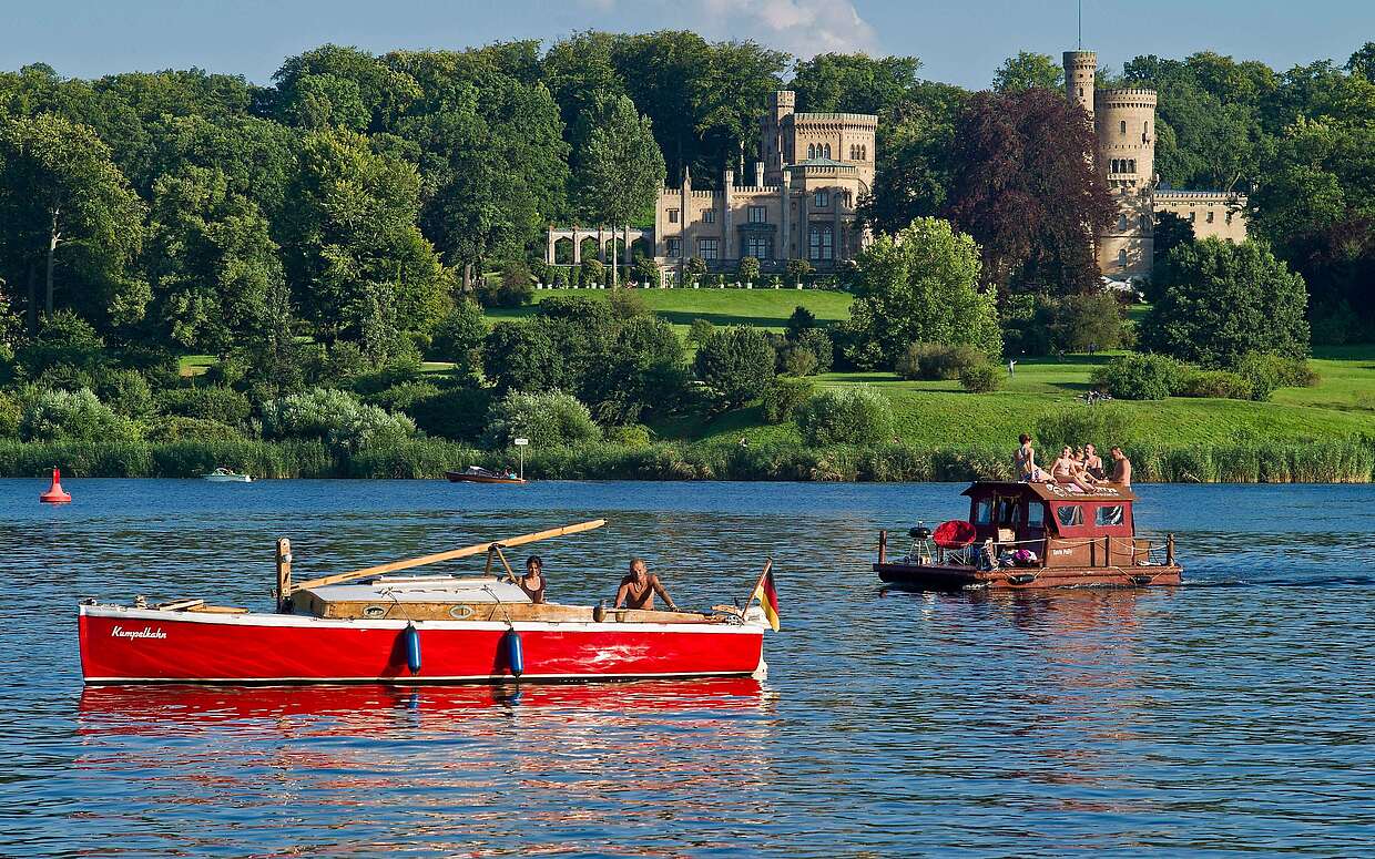 Blick auf Schloss Babelsberg