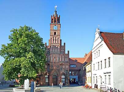 Altstädtischer Markt mit Roland Brandenburg an der Havel