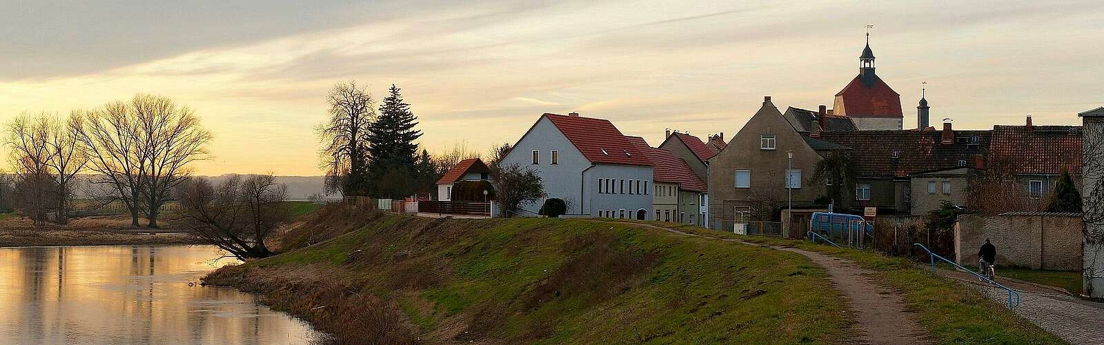 Sonnenuntergang bei Mühlberg/Elbe