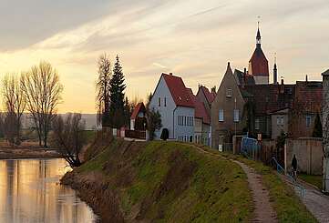 Sonnenuntergang bei Mühlberg/Elbe