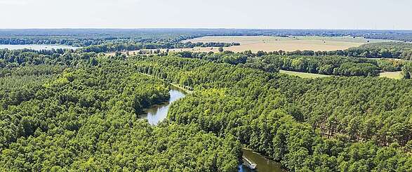 Mit dem Hausboot am Wolziger See