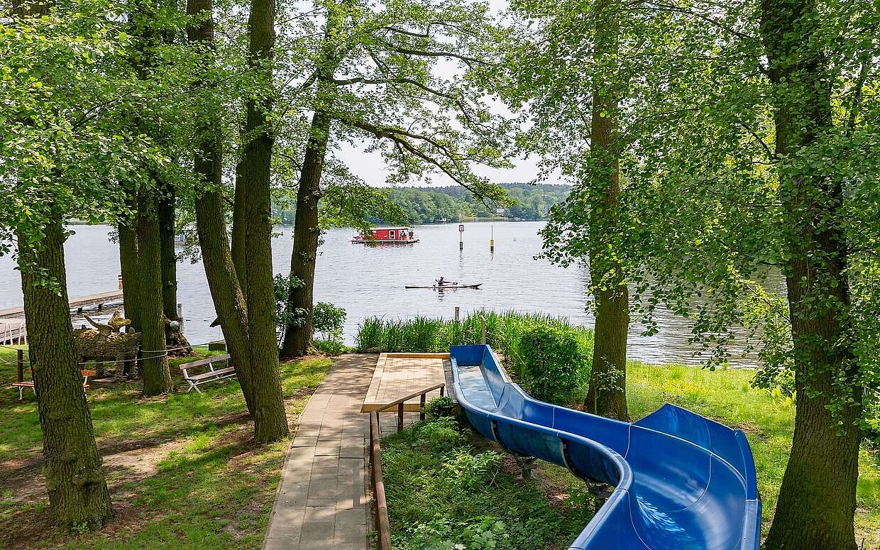 Rutsche im Strandbad Neue Mühle in Königs Wusterhausen
