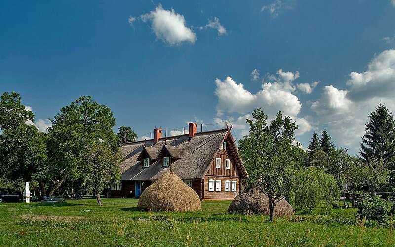 Traditionelles Holzhaus im Spreewald