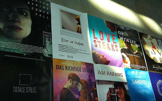 Filmposter in der Filmuniversität Babelsberg KONRAD WOLF Filmposter in der Filmuniversität Babelsberg KONRAD WOLF