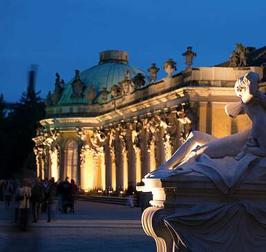 Schloss Sanssouci während der Potsdamer Schlössernacht