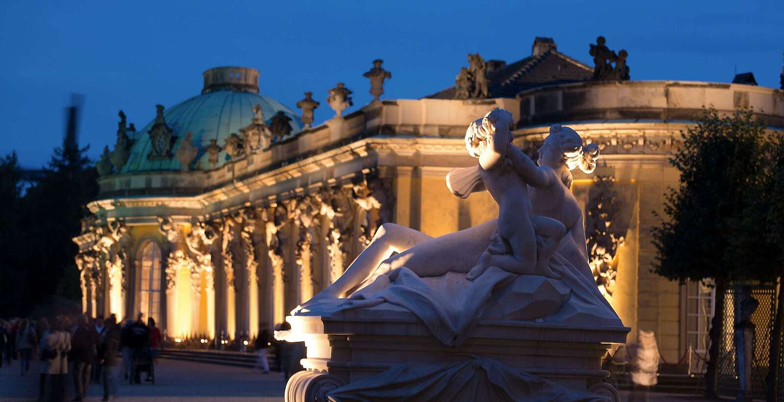 Schloss Sanssouci während der Potsdamer Schlössernacht