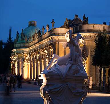 Schloss Sanssouci während der Potsdamer Schlössernacht