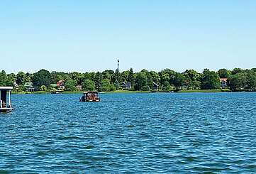 Hausboot auf dem Ruppiner See