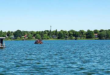 Hausboot auf dem Ruppiner See