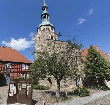 Blick auf die Marienkirche in Bad Belzig