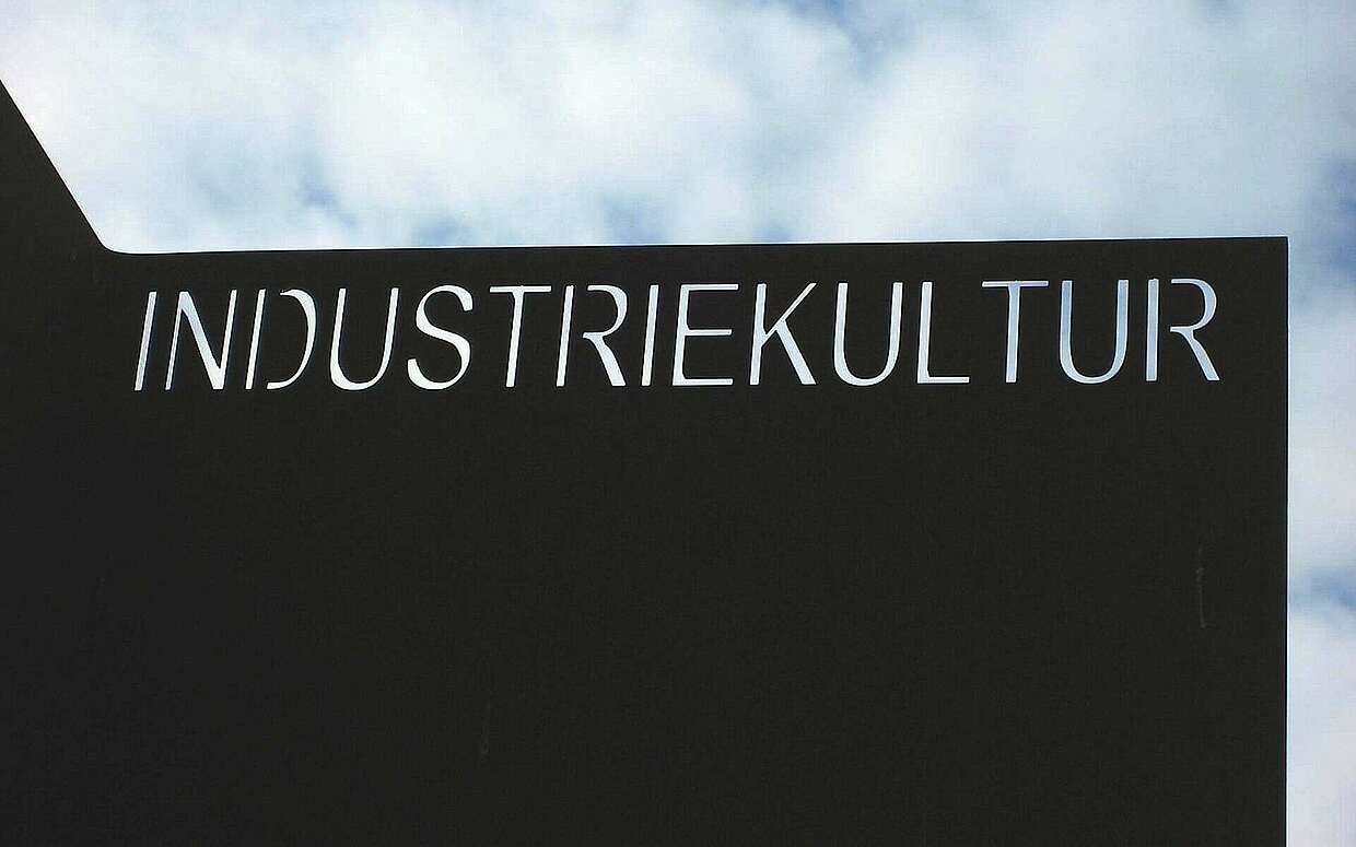 Metallschild Industriekultur