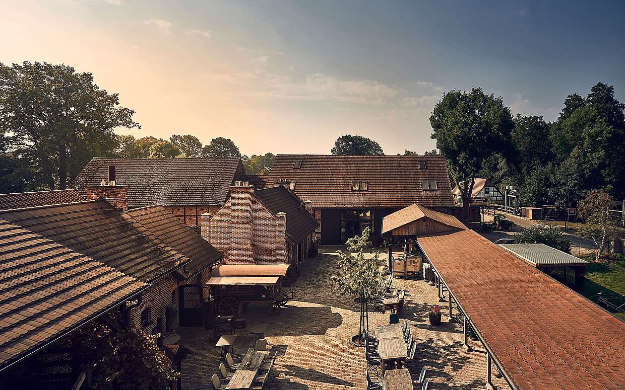 Innenhof der Destillerie