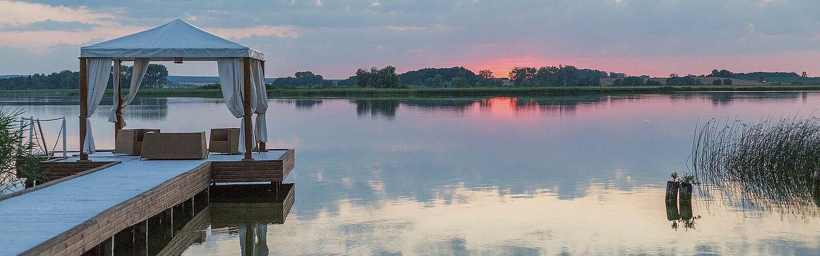 Sonnenuntergang am Oberuckersee