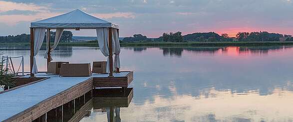 Sonnenuntergang am Oberuckersee