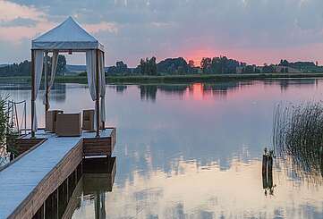 Sonnenuntergang am Oberuckersee