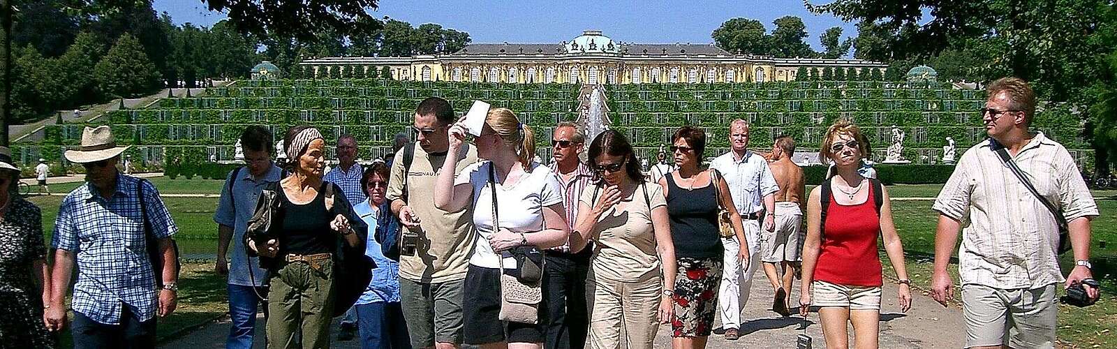 Gruppenführung im Park Sanssouci