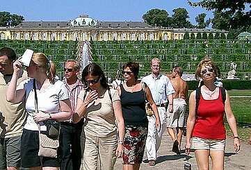 Gruppenführung im Park Sanssouci