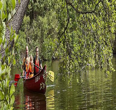 Paddler auf den Dahme-Heideseen