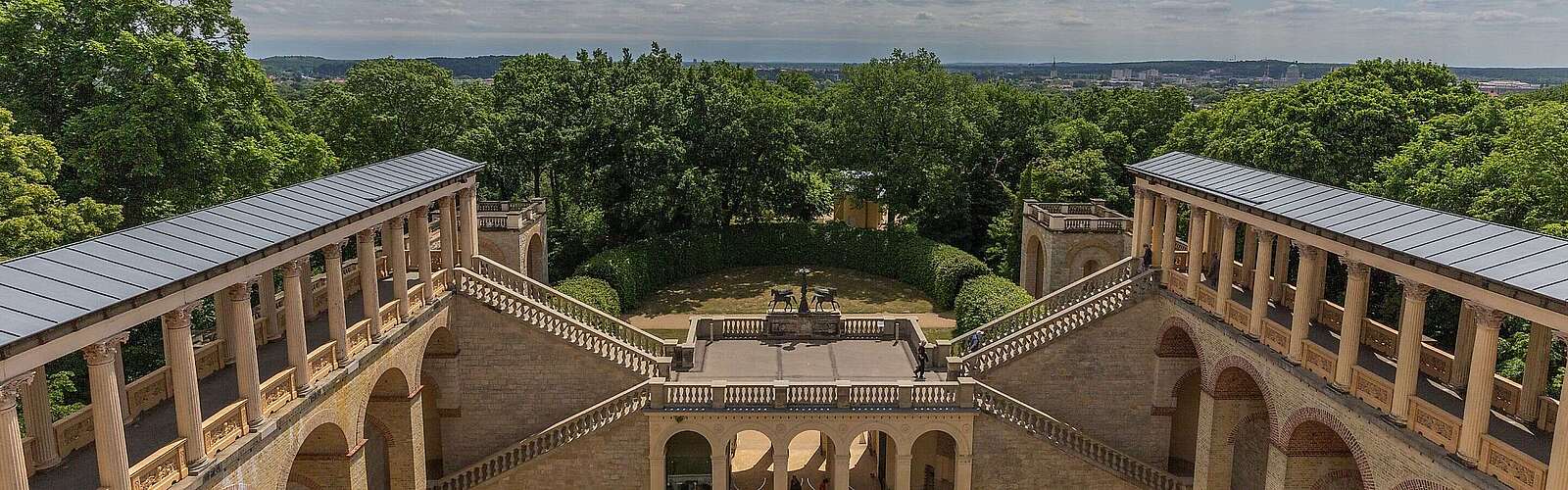 Aussicht vom Schloss Belvedere über Potsdam