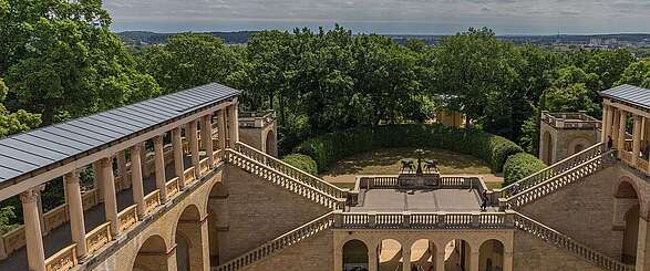 Aussicht vom Schloss Belvedere über Potsdam