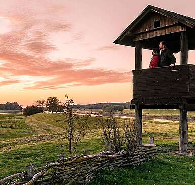 Gnevsdorfer Wehr an der Elbe