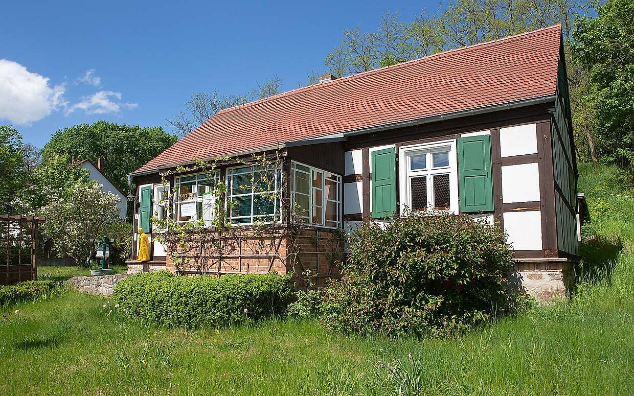 Das Fontane-Haus in Schiffmühle bei Bad Freienwalde war einst das Wohnhaus seines Vaters Louis-Henri Fontane – heute ist es ein Museum.