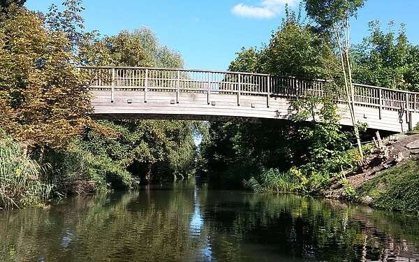 Holzbrücke Nottekanal in Mittenwalde