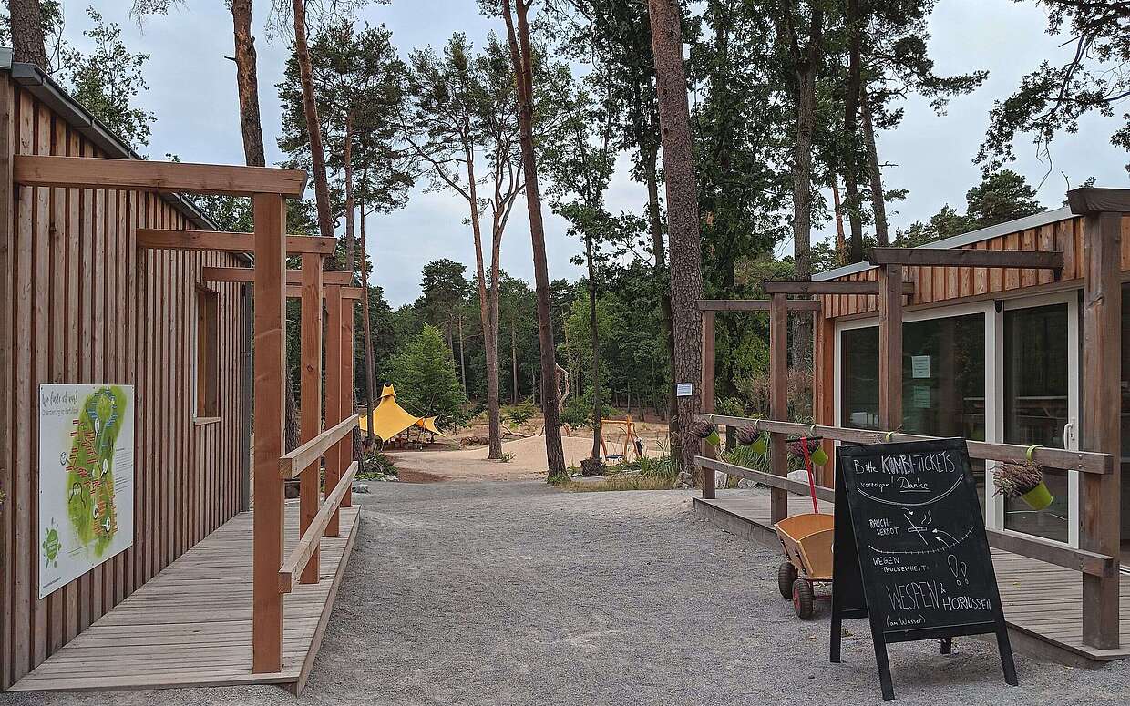 Eingangsbereich Barfußpark