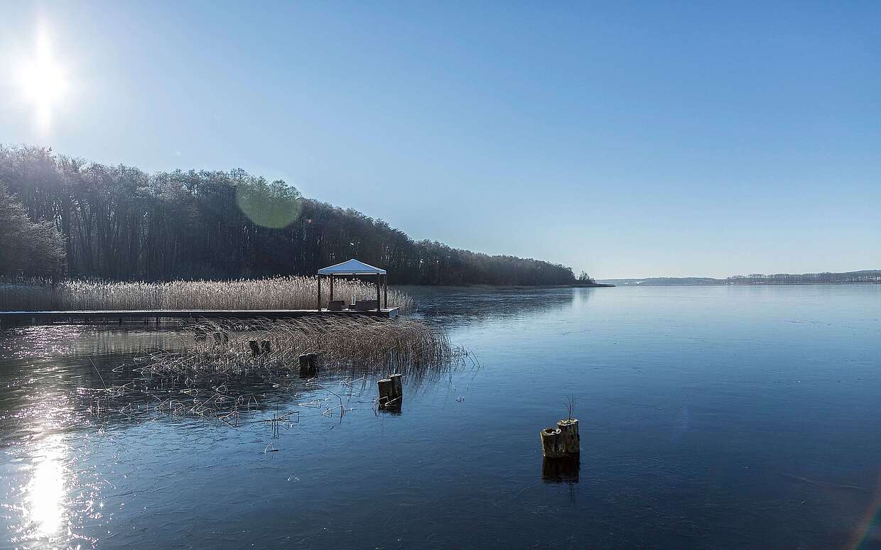 Oberuckersee im Winter