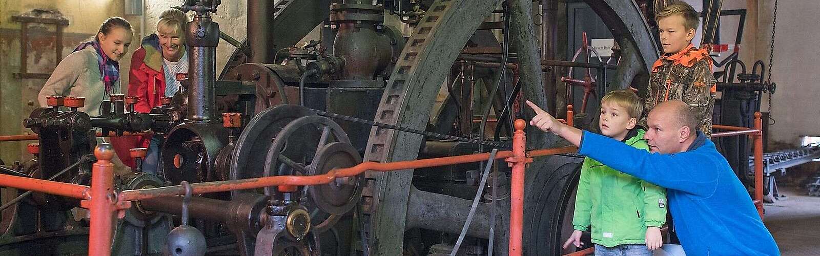 Schwungrad in der Brikettfabrik Louise
