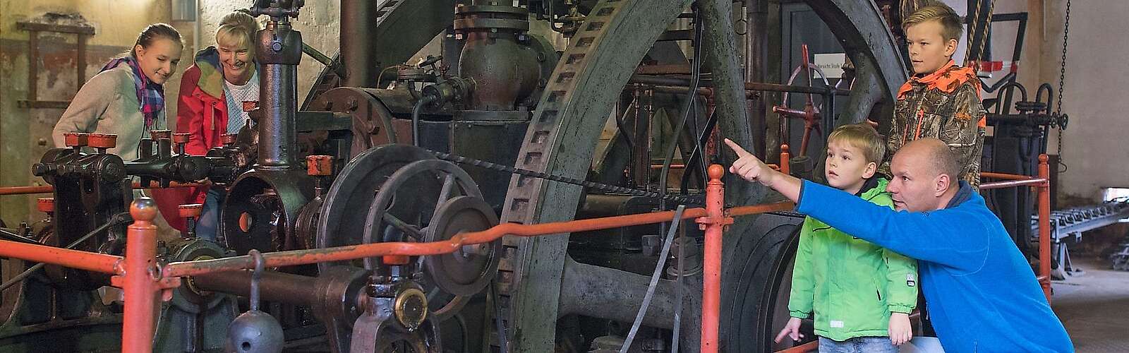 Schwungrad in der Brikettfabrik Louise