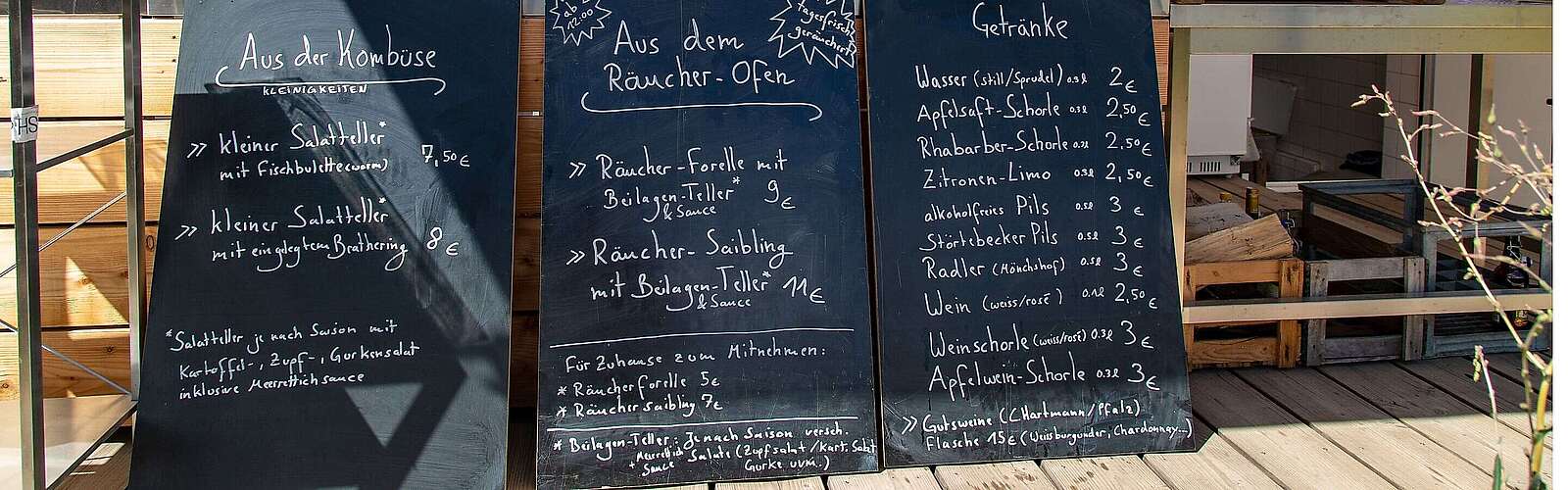 Speisekarte "Glut & Späne" Gerswalde