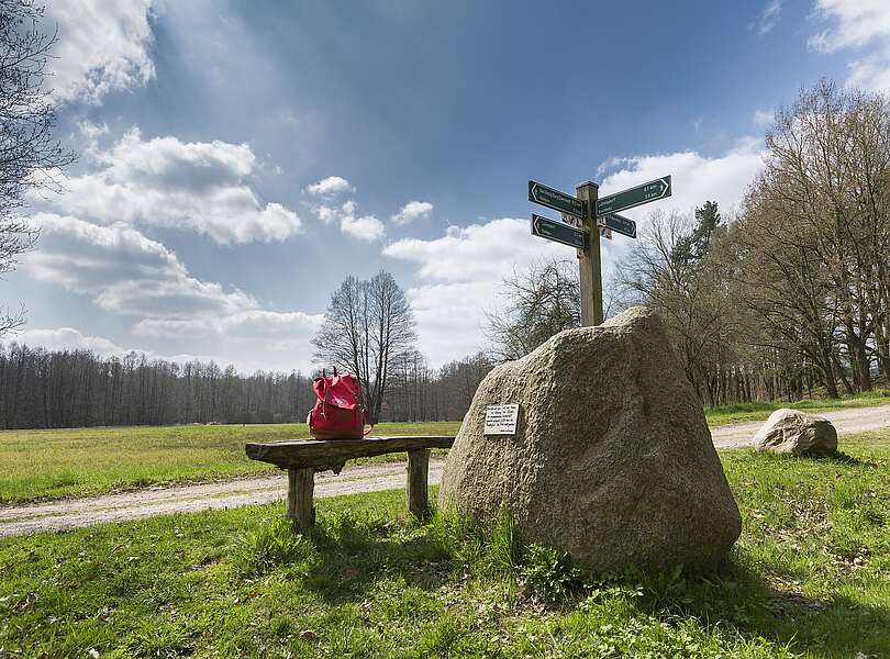 Wegweiser auf Rundweg 41