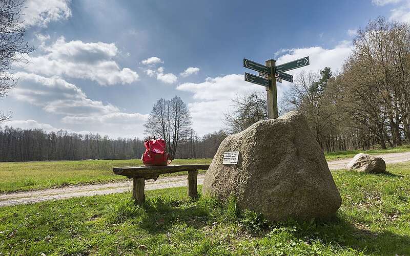 Wegweiser auf Rundweg 41