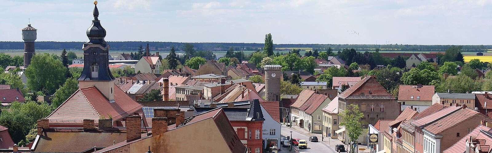 Blick über die Dächer von Dahme/Mark