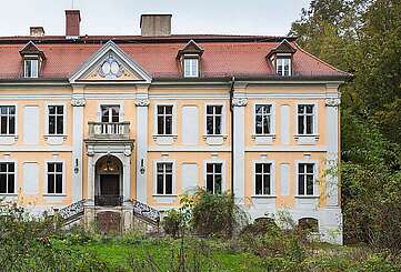 Blick auf das Schloss Stülpe
