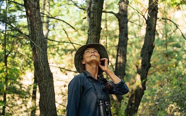 Frauke Bennett im Wald