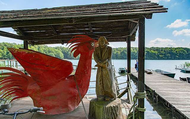 Hahn an der Fischerei Stechlinsee in Neuglobsow