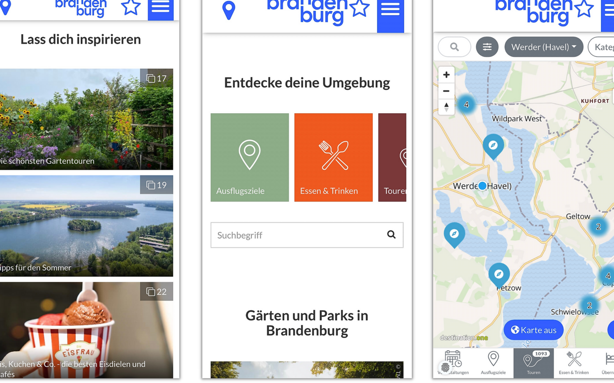 Brandenburg App Einblick in die App