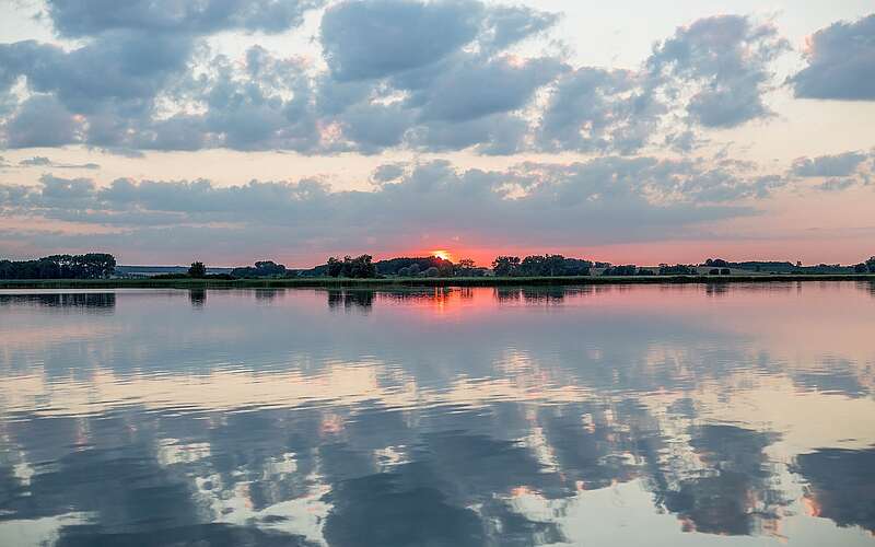 Sonnenuntergang am Oberuckersee
