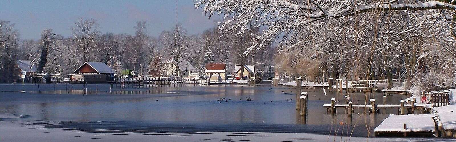 Blick zur Schleuse Neue Mühle